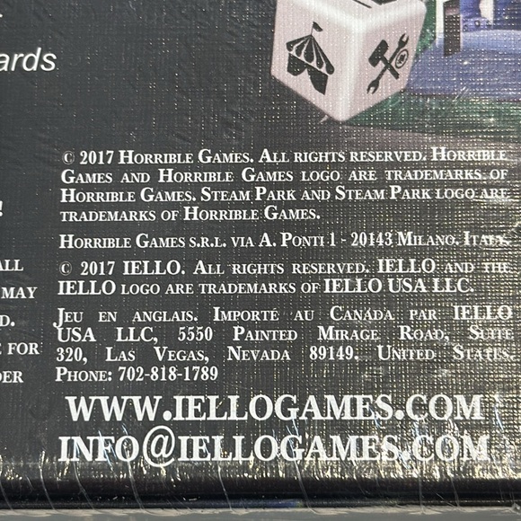 Steam Park Steampunk Robot Family Board Game Iello Games Theme Park - Picture 8 of 8